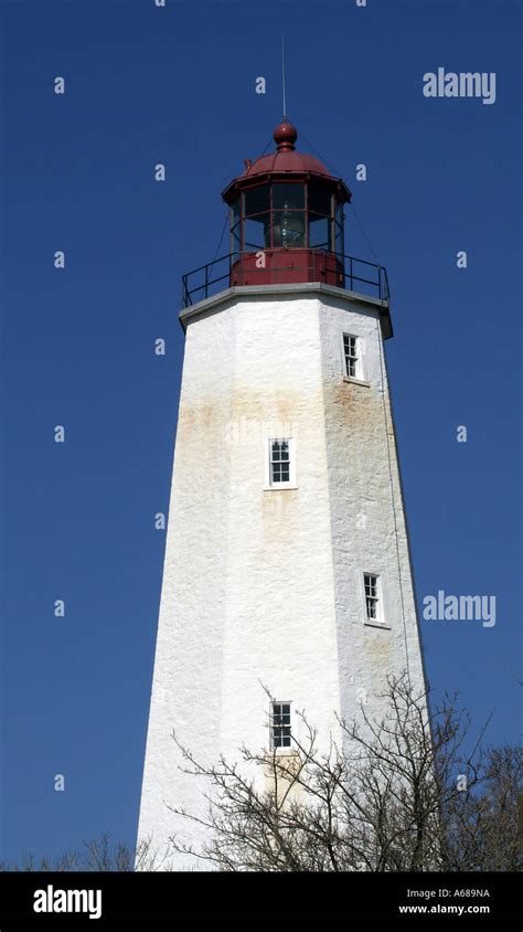 The lighthouse at Sandy Hook, NJ, USA Stock Photo - Alamy