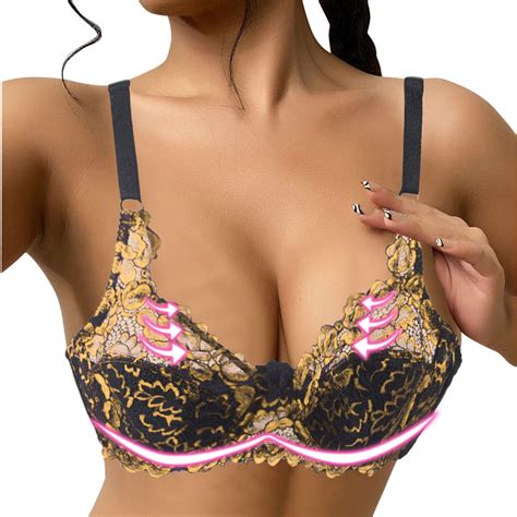 DondPO Plus Size Lingerie Bras For Women Women Sexy Lace Bra Thorn Plus Size Underwear Bra