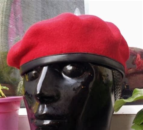 55 Cm Royal Military Police Officers Beret Red Cap British Army Rmp