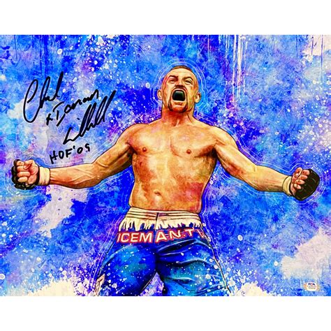 Chuck The Iceman Liddell Signed UFC Knockout 16x20 Photo Inscribed