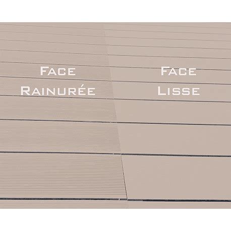 Pack 25m² Lames Composite Alvéolaire Réversibles pour Terrasse 260 x