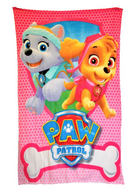 Paw Patrol Rescue Girls Panel Fleece Blanket Throw 8438520244130