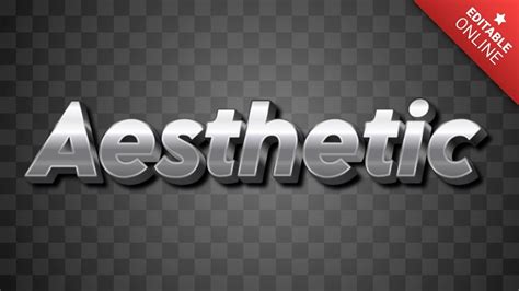 Aesthetic Silver Text Effect Generator