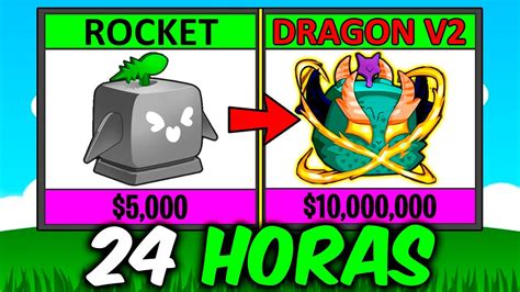 TRADEANDO De ROCKET A DRAGON V2 En BLOX FRUITS YouTube