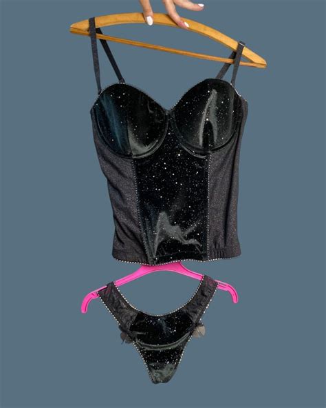 Conjunto Corset Victoria S Secret Lingerie Feminina Victorias Secret Nunca Usado