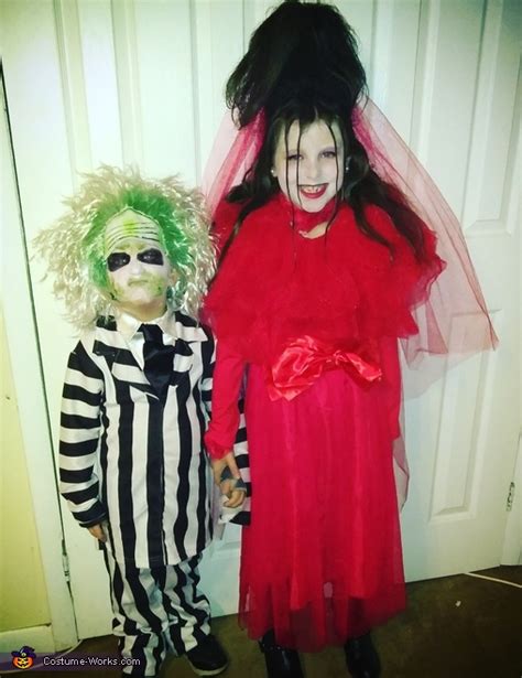 Kids Beetlejuice & Lydia Costumes