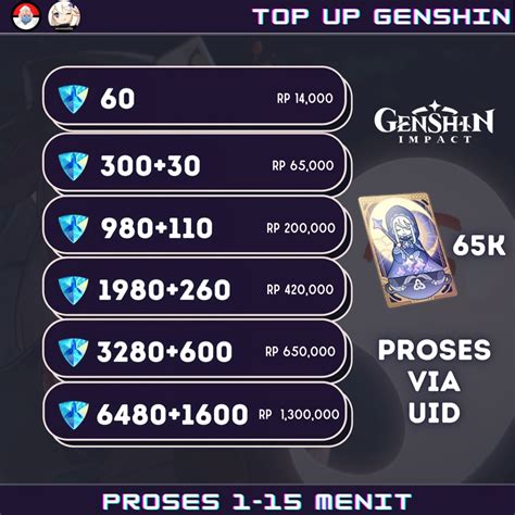 Jual Genshin Impact Top Up Genesis Crystal Shopee Indonesia