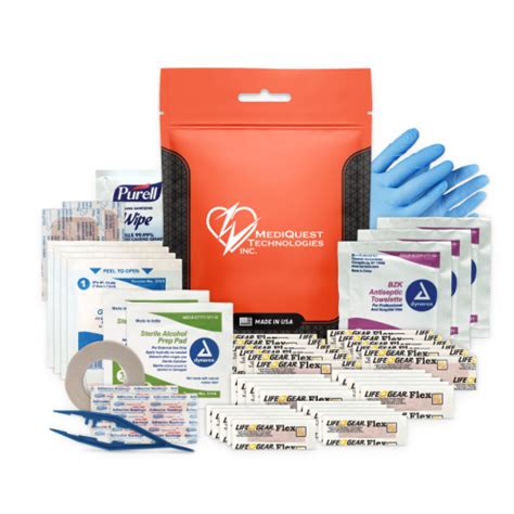 Kit 25 Imprinted Personal Waterproof First Aid Kits