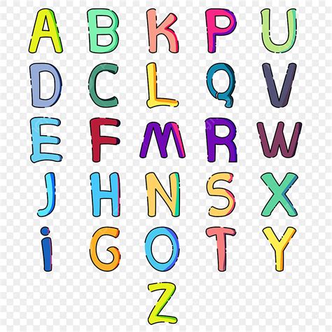 Alphabet Clipart Png Images Flat Alphabet Alphabet Flat Letter Png