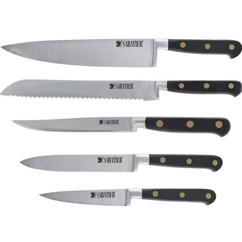 Sabatier 5 Piece Knife Block Set | Wayfair.co.uk | Knife set kitchen ...