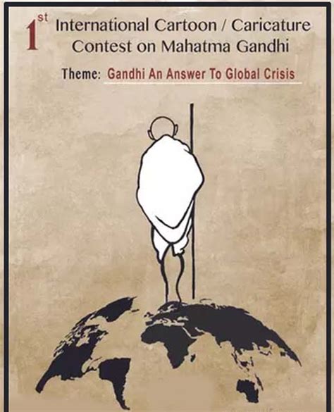 First International Cartoon Caricature Contest On Mahatma Gandhi