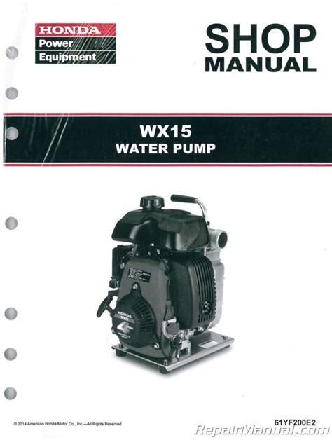 Honda Water Pumps - Repair Manuals Online