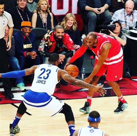 Legendary Kobe And Lebron At All Star Game Look On Drake And Spike