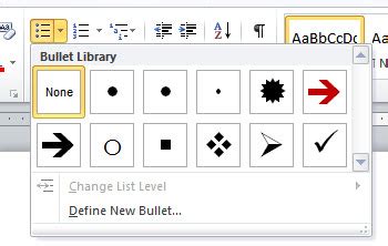 Default Bullet in Word changed to an UP ARROW and won't change back - Microsoft Community