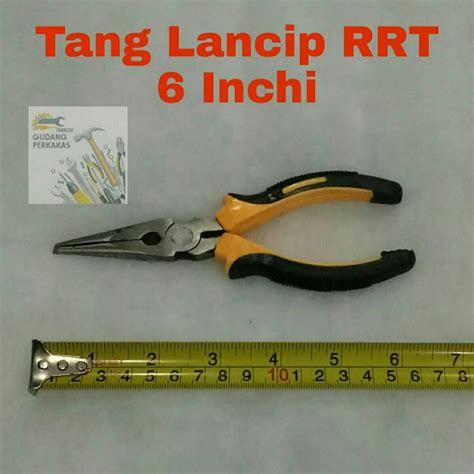 Jual Tang Lancip 6 Inchi RRT Long Nose Pliers 6 In Tang Buaya Di