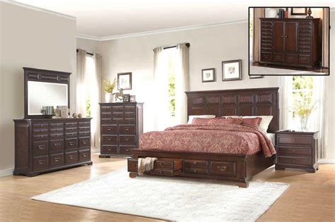 Homelegance 1844kdc 1ck Eunice Espresso Storage California King Bedroom Set 4pcs Buy Online On