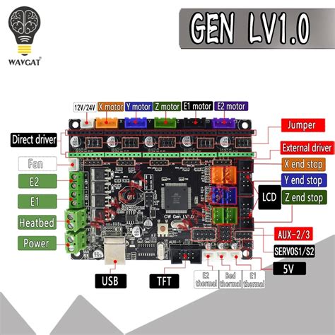 D Printer Parts Accessories Kingprint D Printer Board Mks Gen L V