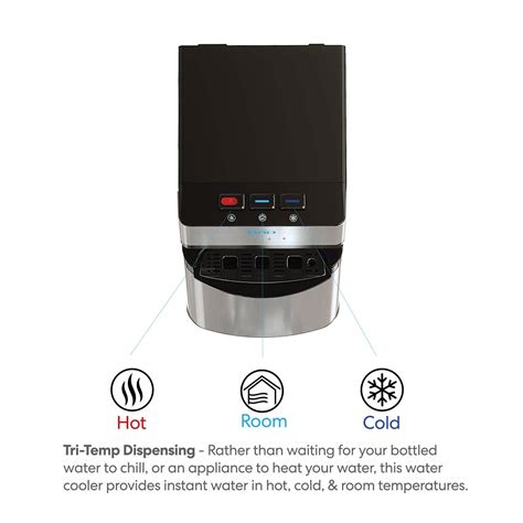 Brio Self Cleaning Bottleless Water Cooler Dispenser With Filtration Hot Cold And Room