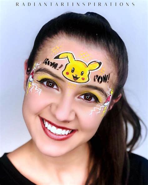 Pikachu Face Paint Easy Search Bovenmen Shop