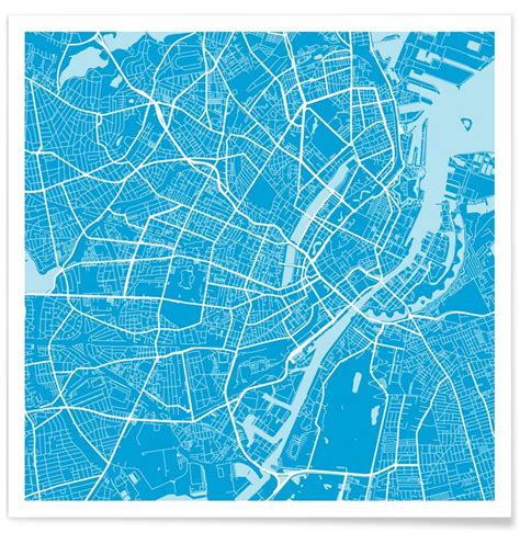 Copenhagen Blue Affiche Juniqe