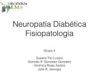 Neuropatía diabética en el anciano Fisiopatología PDF Document