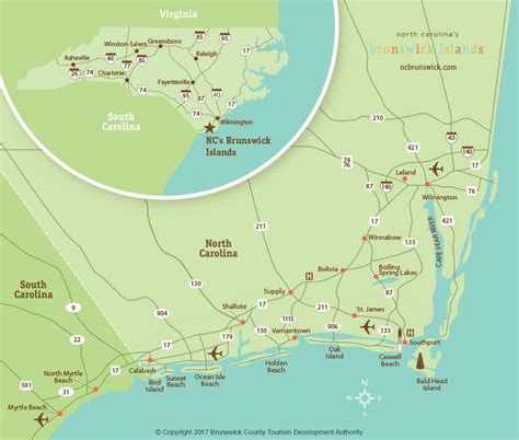 South Carolina Coast Map Beaches