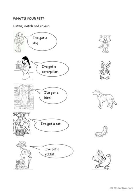 338 Pets English Esl Worksheets Pdf And Doc