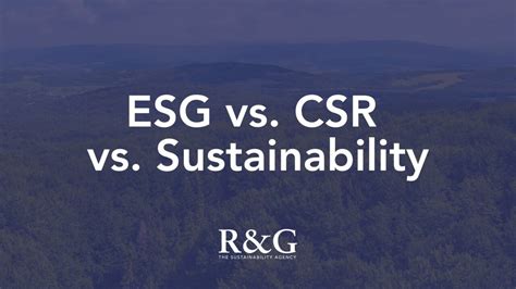 ESG Vs CSR Vs Sustainability Whats The Difference