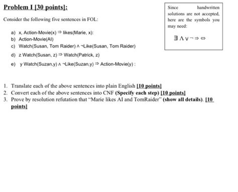 Solved Problem 1 30 Points Since Handwritten Solutions