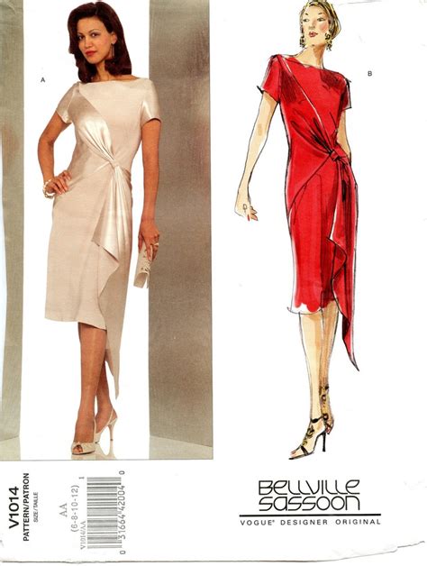 Vogue Designer Original Belleville Sassoon Sewing Pattern Misses