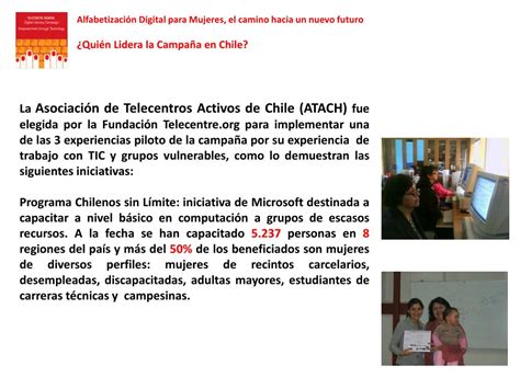 Ppt Campaña Alfabetización Digital Mujeres Powerpoint Presentation