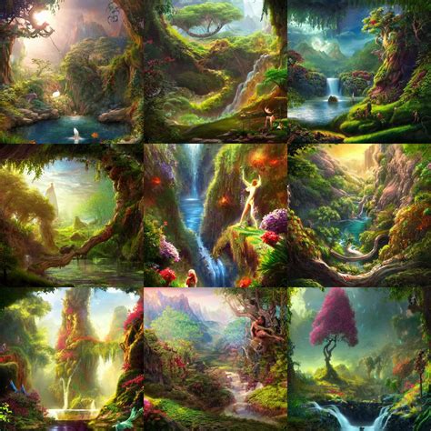 Garden Of Eden Fantasy Artwork Award Winning Very Stable Diffusion