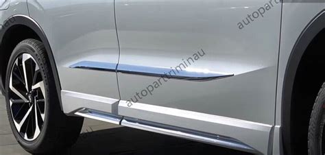 Pcs Body Side Molding Chrome Trim Cover Fit For Mitsubishi Outlander