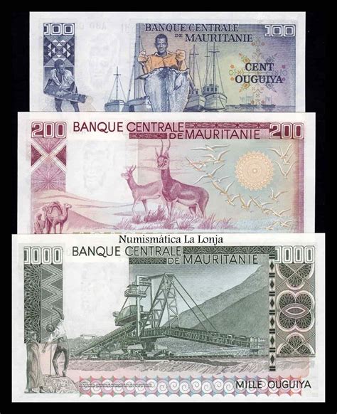 Mauritania Set Billetes Ouguiya Pick A C