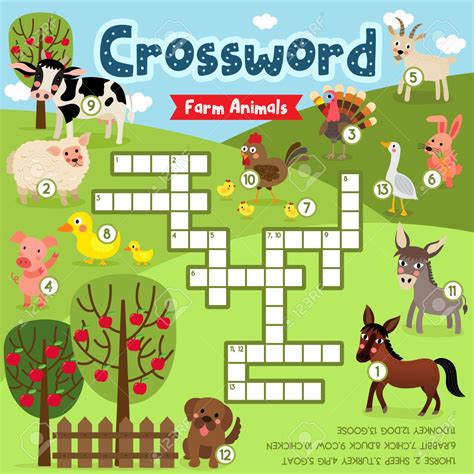 Printable Crossword Puzzle Animals | Printable Crossword Puzzles