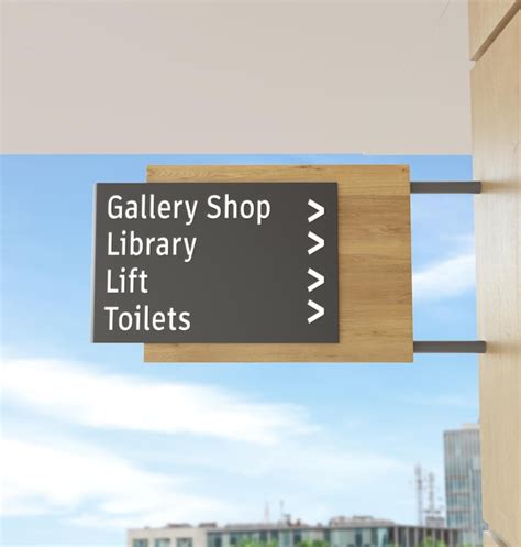 Premium PSD | Directional signage mockup