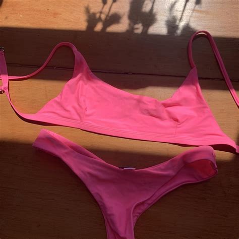 Pink Swim Bikini Set Never Worn Size Large Depop
