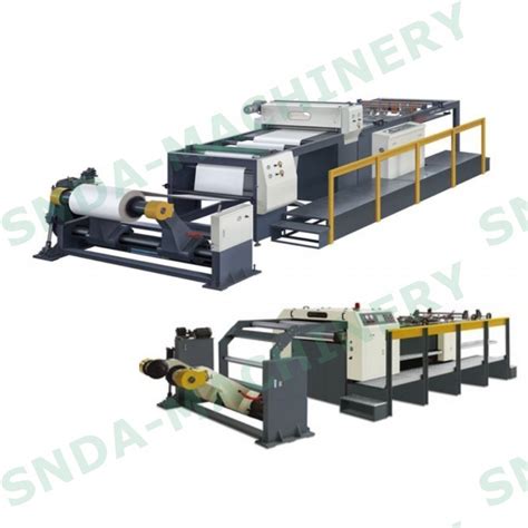 Rotary Blade Two Roll Paper Roll To Sheet Cutting Machine China Factory