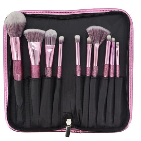 Ripley Set Brochas Y Pinceles Para Maquillaje Profesional Con Bolso