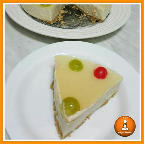 Tarta fría de uvas Fácil y Rico Ampis Recetas