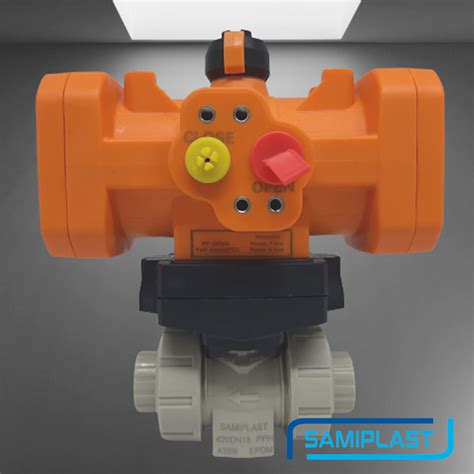 Pph True Union Ball Valve Pneumatic