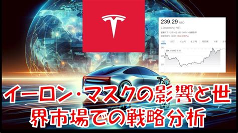 テスラの未来展望 イーロン・マスクの影響と世界市場での戦略分析 Youtube