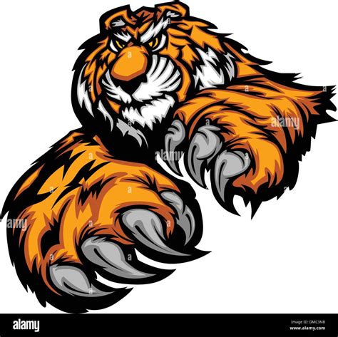 Bengal Tiger Paws Stock Vector Images Alamy