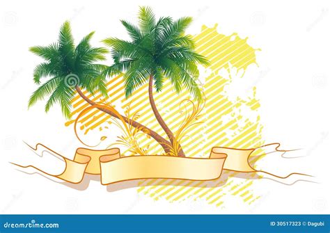 Palm Trees Stock Vector Illustration Of Backgrounds 30517323