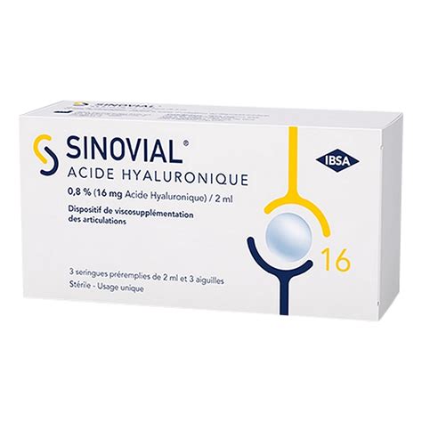 Sinovial Acide Hyaluronique Et Ml Seringues Pr Remplies De