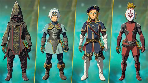 The Legend Of Zelda Tears Of The Kingdom All Armor Sets