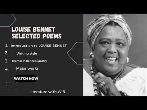 Introduction To LOUISE BENNET Writing Style Themes In Bennet S Poetry