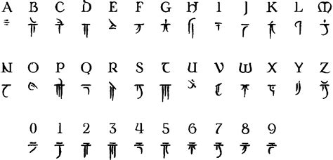 Dandd Draconic Alphabet