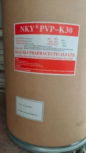 Powder Polyvinylpyrrolidone Pvp K Packaging Size Kg At Kg