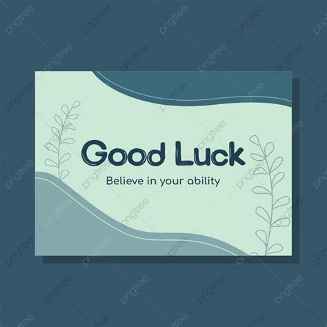 Good Luck Card Templates